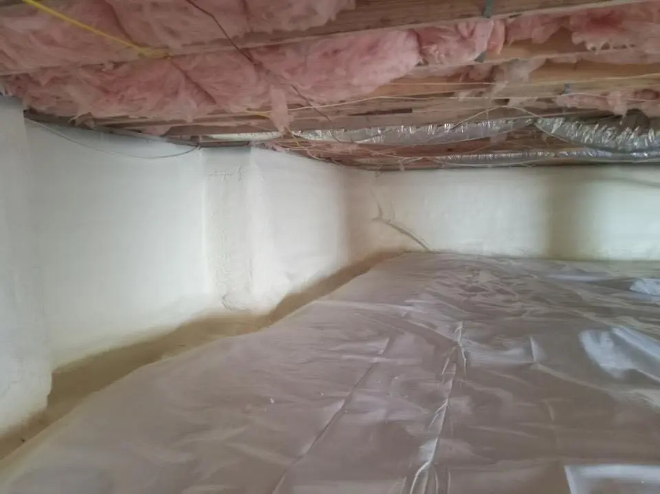 Crawl space encapsulation with closed-cell spray foam for Spray Foam Roofing in Clarkston